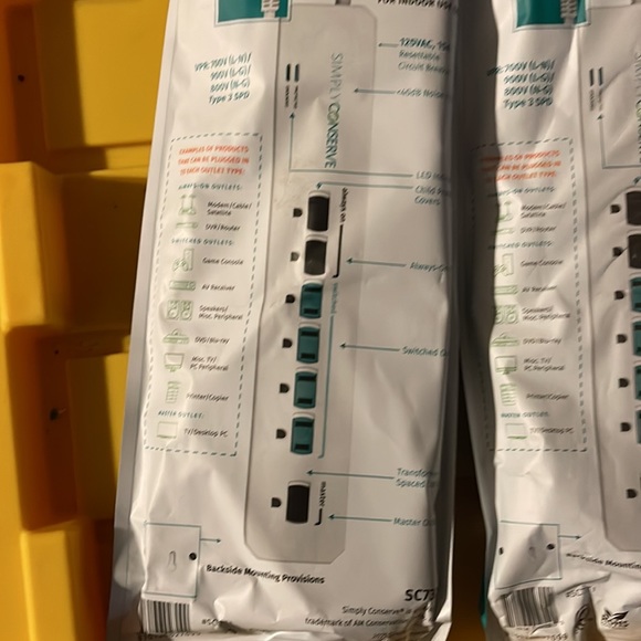 Simply conserve 7 tier outlet advance power strip - Picture 3 of 4